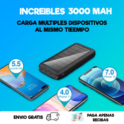 SolarCharge 4 en 1® – Energía portátil y sostenible para todos tus dispositivos